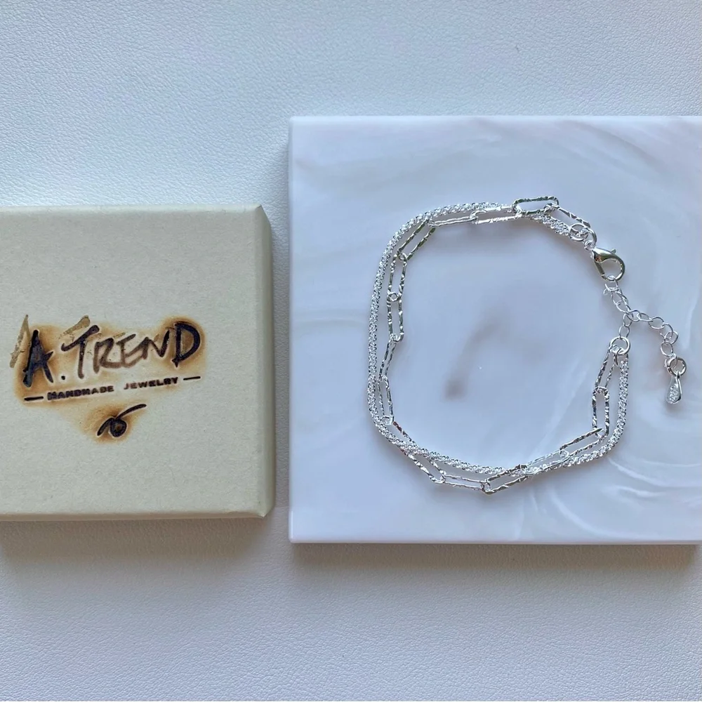 Sterling Silver S925 layering Bracelet